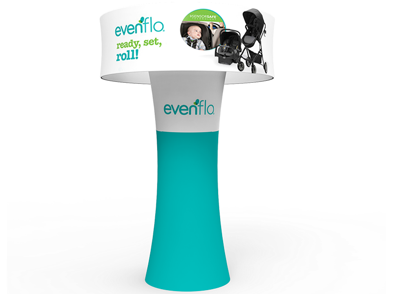 Evenflo 促销接待台